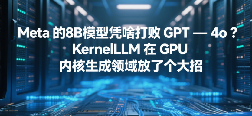 Meta 的8B模型凭啥打败GPT-4o？KernelLLM 在GPU内核生成领域放了个大招-赢政天下