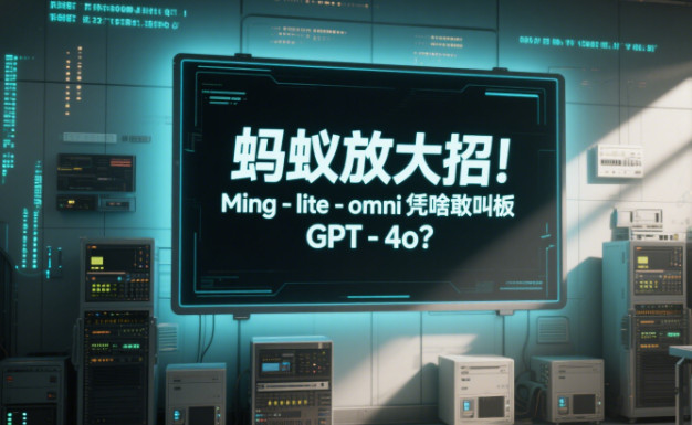 蚂蚁放大招！Ming-lite-omni 凭啥敢叫板 GPT-4o？-赢政天下