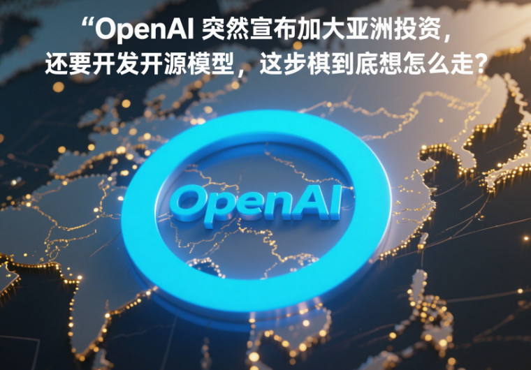 OpenAI 突然宣布加大亚洲投资，还要开发开源模型，这步棋到底想怎么走？-赢政天下