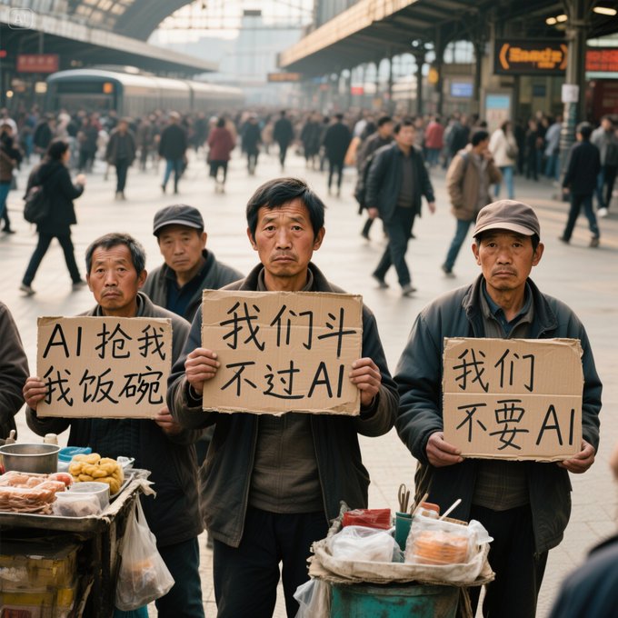 火车站抗议者