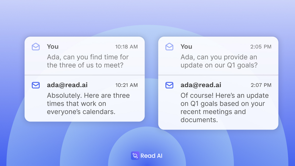 Read AI 推出邮件版“数字分身”Ada：智能日程与问答一键搞定