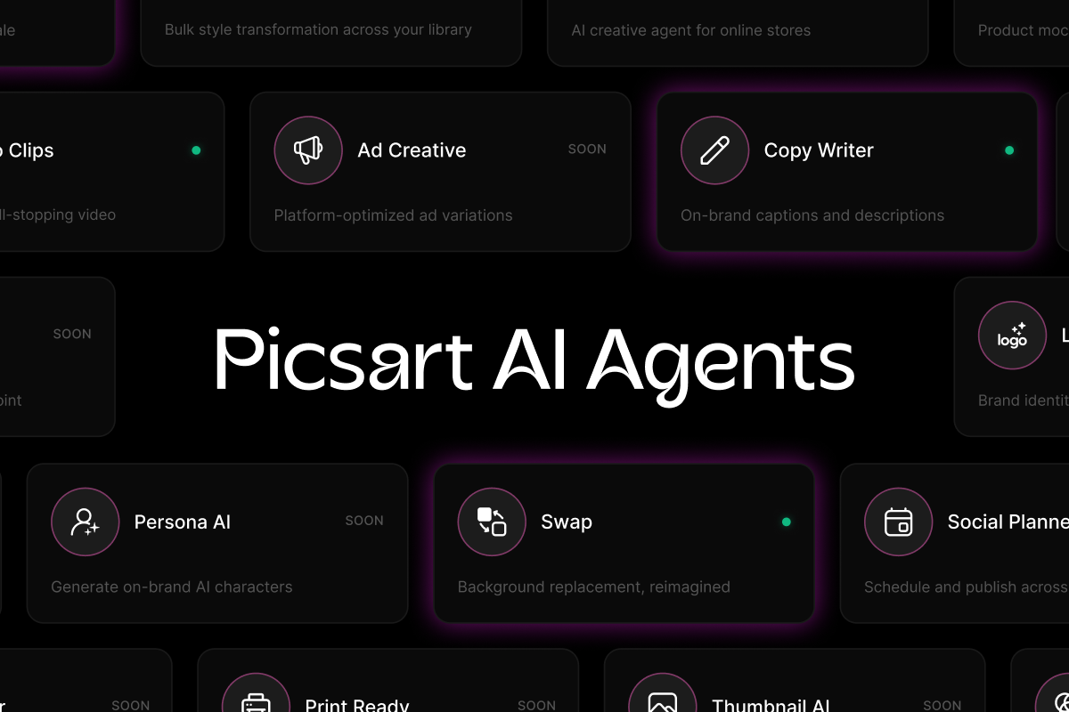 Picsart推出AI代理市场，创作者可‘雇佣’智能助手
