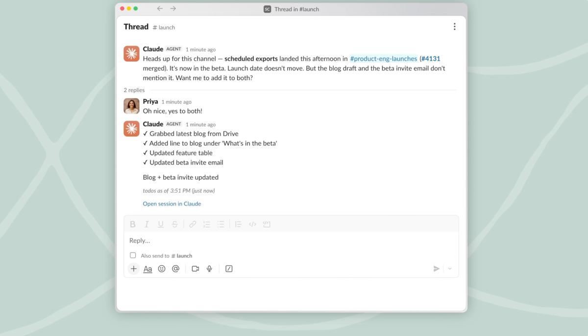 Anthropic发布Claude Tag：AI队友24小时潜伏Slack，偷学企业机密