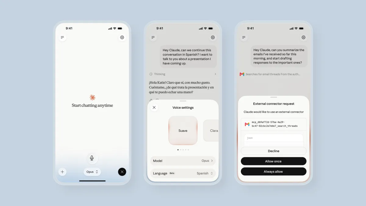 Anthropic升级Claude语音模式：更强模型登场