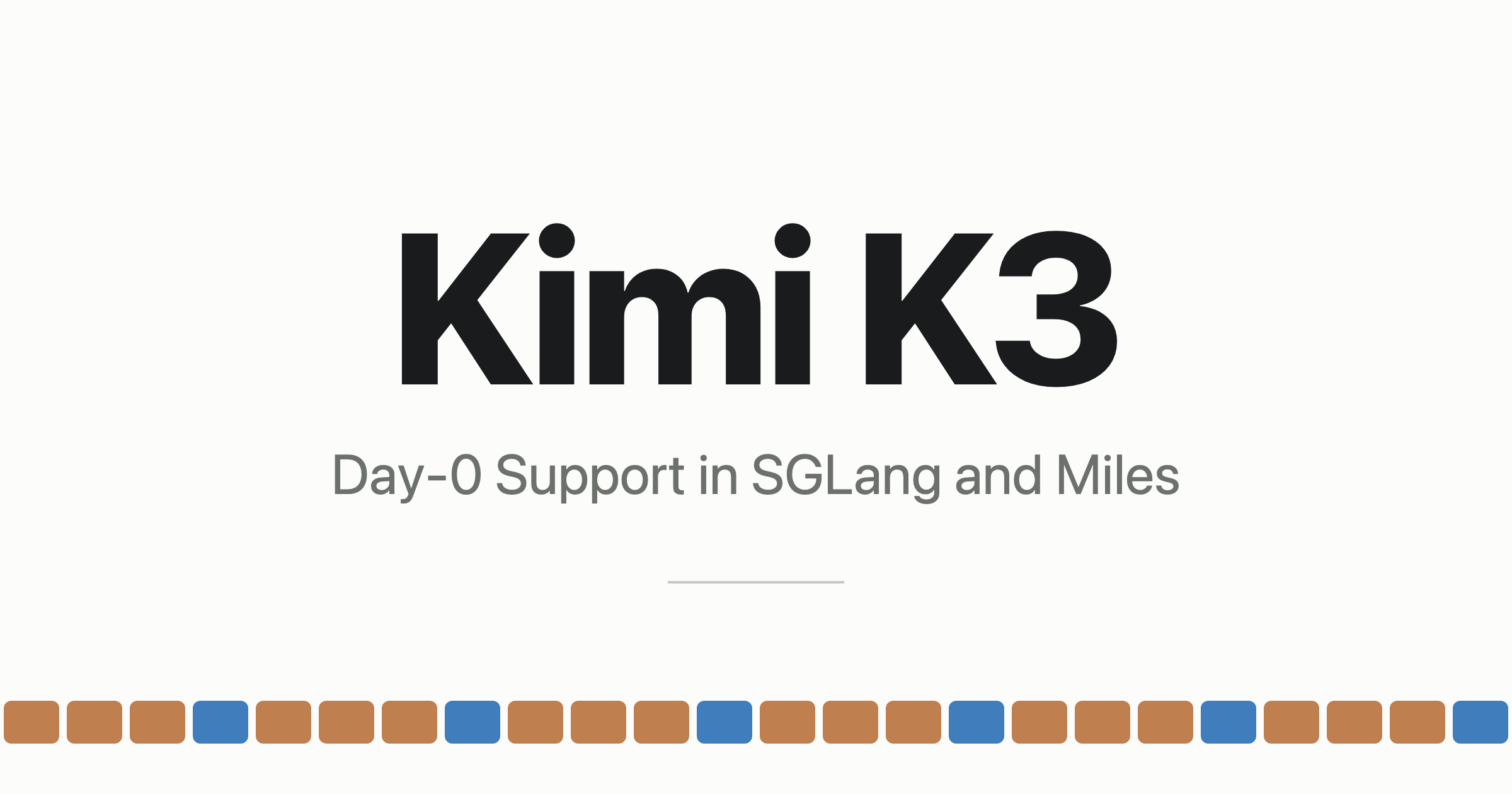 SGLang 与 Miles 为 Kimi K3 提供 Day-0 支持