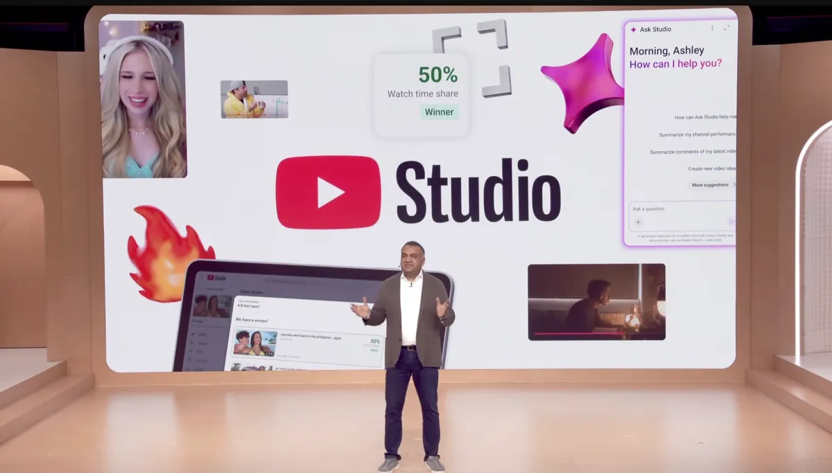 YouTube为创作者推出AI创意与缩略图工具