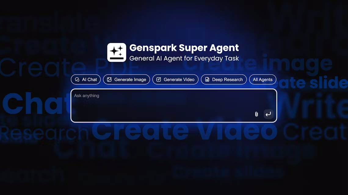 Genspark Super Agent AI代理产品展示图