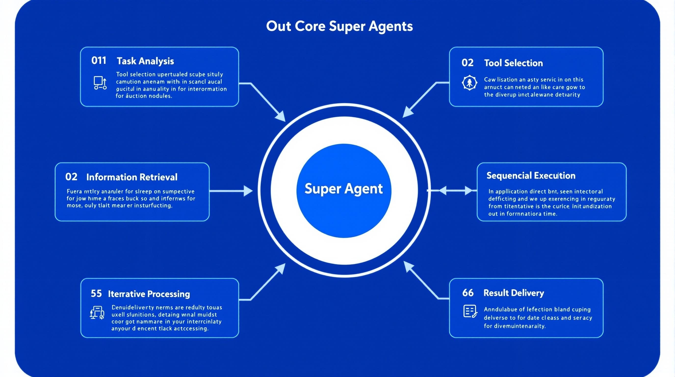 Super Agent核心功能示意图